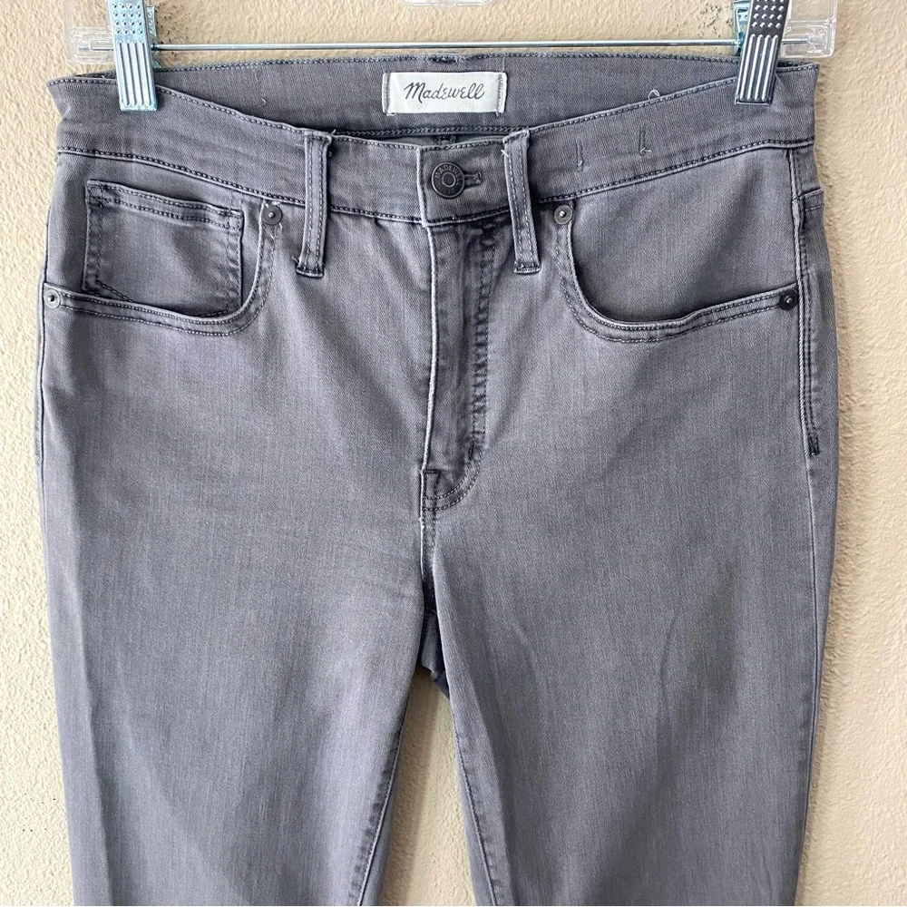 Madewell Tall 9” High-Rise Skinny Jeans in Raw Hem Garment-Dyed Edition